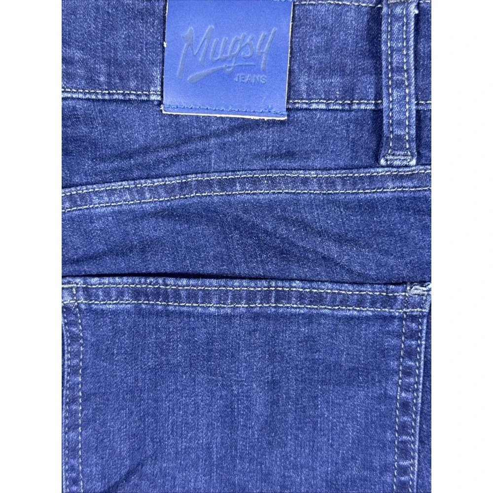 Mugsy Fultons Jeans Mens Size 36x34 Dark Wash Stretch Comfort Lightweight